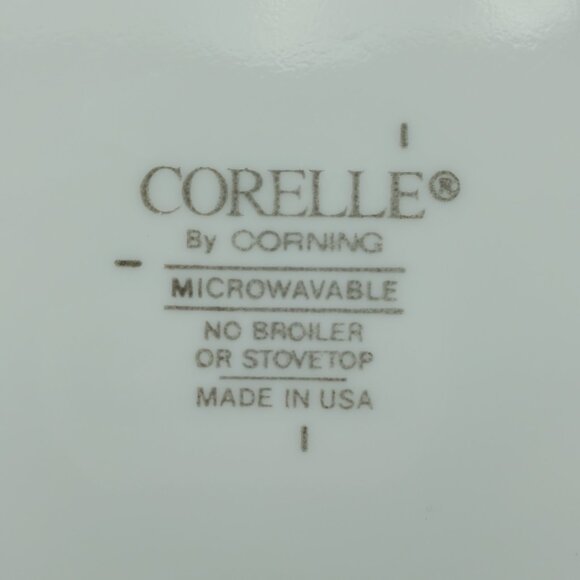 Corelle Pink Trio Salad Plates White Swirl Pink Blue Floral Dessert Bread Plate - Picture 6 of 6